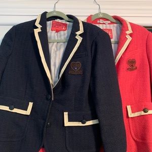 TWO Used Women’s Large Coach Poppy Blazers.